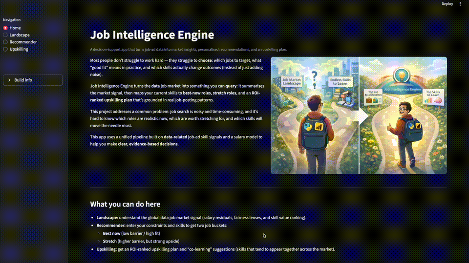 Job Intelligence Engine demo